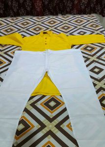 Vibrant Yellow Kurta Set!!!Puja Special