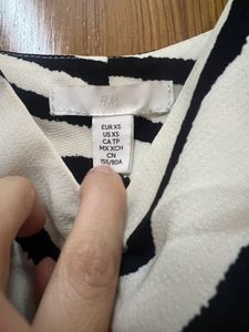H&amp;M Black Striped Dress
