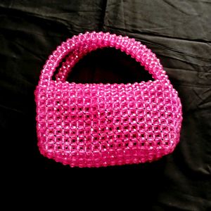 Purple Beaded Purse