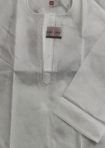 Authentic Lucknowi Gents Kurta In White Colour