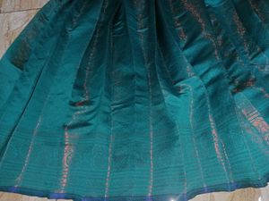 Peacock Colour Pattupavada Set