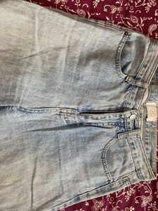 Denim Blue Jeans In Waist 28