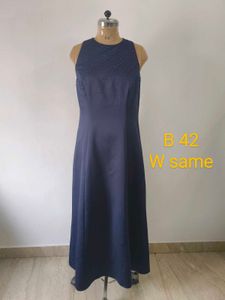 Navy Sleeveless Gown