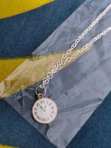 Clock Pendant Necklace