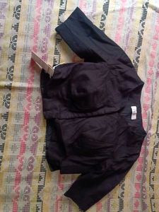 Black V-Neck Blouse