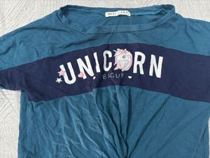 Cute Unicorn Girls Top