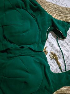 Green &amp; Gold Blouse