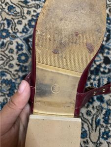 WineRed Strappy Heel (Check All Pictures For Flaws