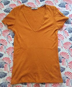 Zara  V-Neck Tee