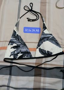 Floral Bikini Top 32 to 34..pad can remov