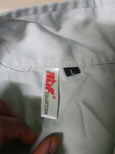 Light Grey Button-Down Shirt