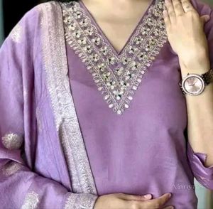 Elegant Lavender Kurta Set