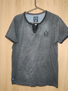 Teamspirit Gray Henley T-Shirt