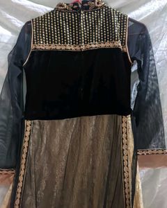 New Black And Golden Gown