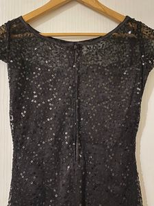 Black Sequin Cocktail Dress (Like Zara, H&amp;M Etc.)