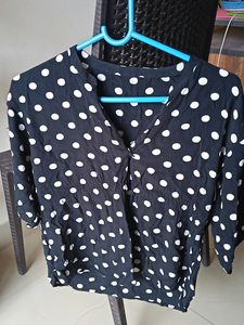 Polka Dot Smart Top Blouse