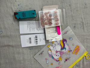 New Press-On Nails With Serum, Scrunchie And Pouch