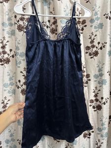 Silk Lace Trim Mini Slip  Lingerie