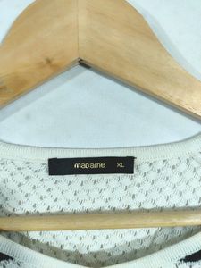 Medame Black And White Top ( Women)