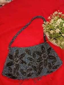 Beaded Floral Handbag