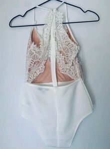 Lace Plunge Bodysuit