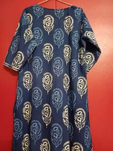 Printed Blue Kurta