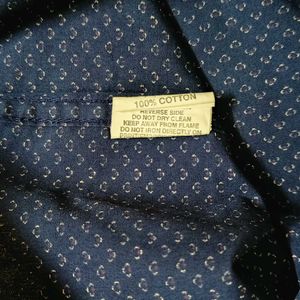 Stylish Blue Patterned Men&#39;s Casual Shirt