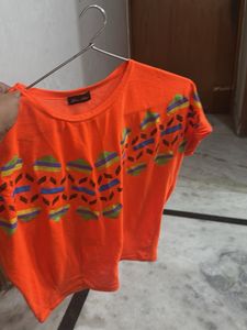 Orange Graphic Tee