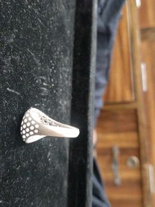 Vintage Silver-Tone Greek Mens Ring