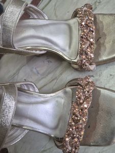 Gold Embellished Flats