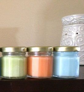 6 Set Colourful Jar Candles