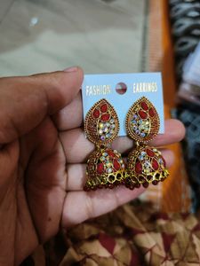 Silver Jhumka
