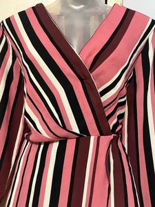 Pintrest Striped Wrap Top