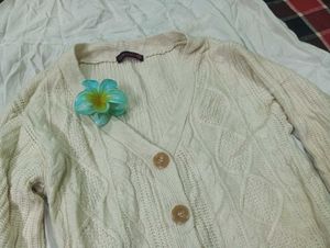 Cream Cable Knit Cardigan 🌟