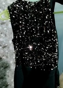 Black Sequins Jumpsuit