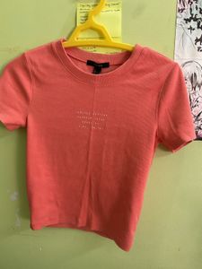 Coral Forever 21 Tee