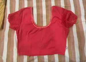 Gold &amp; Peach Coloured Blouses - Free Sizes