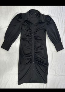 H&M Type Black Shirt Dress