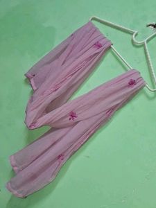Pink Embroidered Dupatta