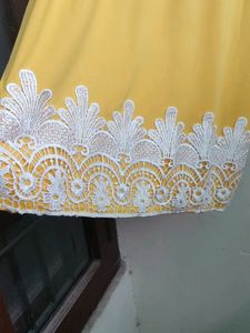 Beautiful Yellow Embroidered Dress