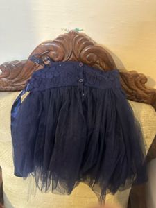 Navy Blue Flower Girl Dress