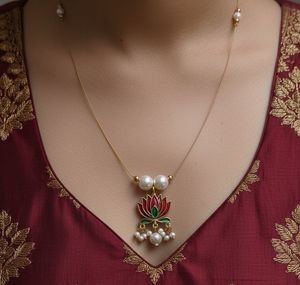 Lotus Pendant Necklace