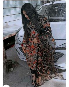 Black Bold Pakistani Heavy Suit