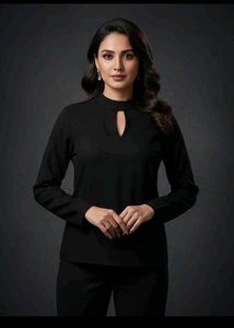 Black Keyhole Top