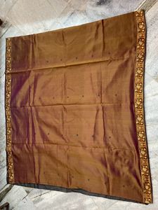 Pure Silk Dual Tone Valkalam Beautiful Woven Pallu