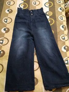 Wide Leg Denim Pants