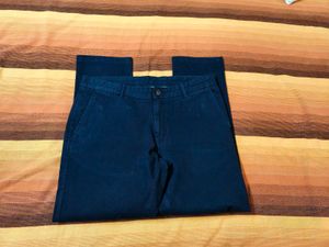 Blackberry Men Blue Cotton Mix Trouser
