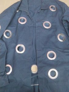 Eyelet Detail Denim Jacket