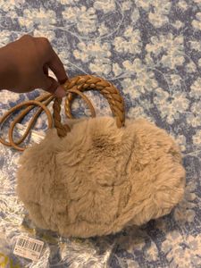 Fuzzy Faux Fur Handbag