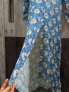Long Assymetrical Length Slit Kurti